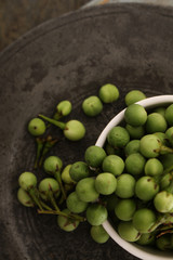 Pea Aubegines in dish