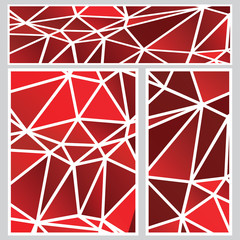 Red Polygonal Banners