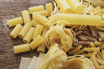 mixed dried pasta varieties