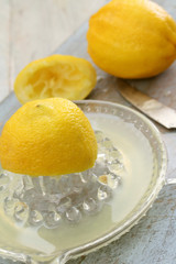 preparing fresh lemons