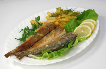 baked hake fish