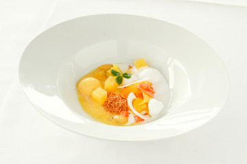 deconstructed apple fruit pie dessert