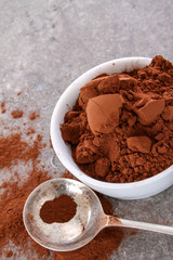 coco powder in dish