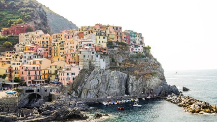 Fototapeta na wymiar Cinque Terre in Ligurien Italien - Cique Terre in Liguria Italia