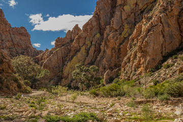 Fototapeta premium The Swartberg Pass runs through the Swartberg mountain range in the Karoo in the Western Cape province of South Africa