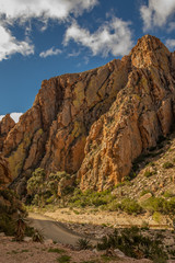 The Swartberg Pass runs through the Swartberg mountain range in the Karoo in the Western Cape province of South Africa