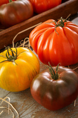 mixed heritage tomatoes