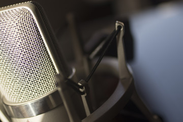 Recording studio voice microphone