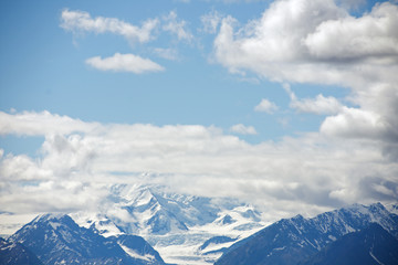 Fototapeta na wymiar Matanuska Glacier in Glacier View, Alaska