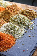 mixed flavoured salts