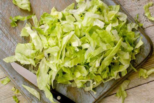 fresh salad leaves
