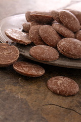 loose chocolate pieces