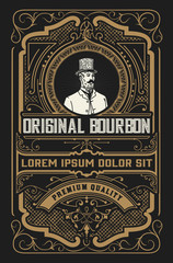 Old label for packing