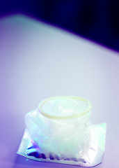 Rubber condom contraceptive