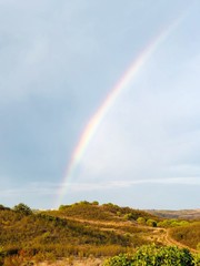 Rainbow in the countryside, Algarve, Portugal 