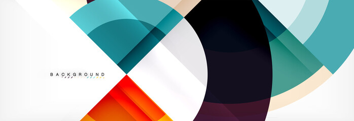 Fototapeta premium Vector circular abstract background