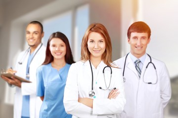 Fototapeta premium Confident Medical team at hospital