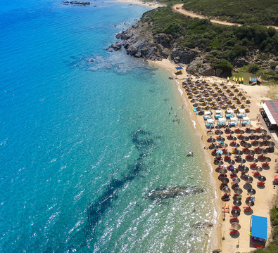 Beach at Nea Roda at Chalkidiki, Greece