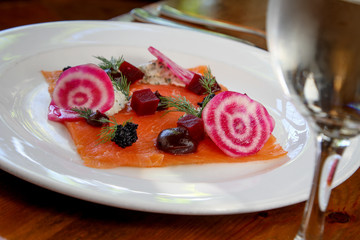 smoked salmon starter