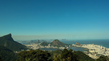 Fototapeta na wymiar Visão da Vista Chinesa na Floresta da Tijuca (Rio de Janeiro's view from Tijuca Forest)