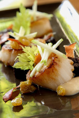 pan fried scallop appetizer