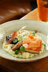 plated pork belly main
