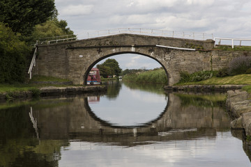 Leeds Liverpool Canal Bridge Reflection