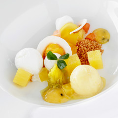 mixed fresh fruit dessert