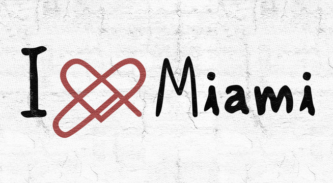 Miami love icon