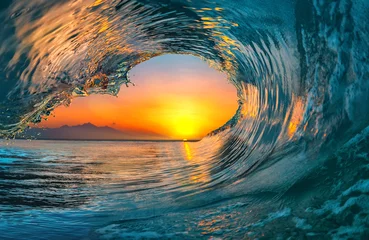 Fototapeten Meerwasser Ozeanwelle © willyam
