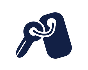 room key glyph icon , designed for web and app