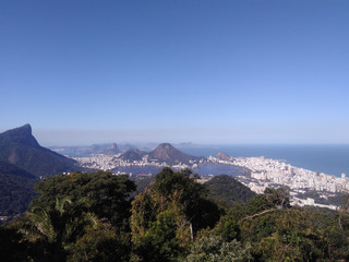 Rio de janeiro and famous touristic attractions seen from above - Rio de Janeiro e suas atrações turísticas vistas de cima (Vista Chinesa - Chinese View)