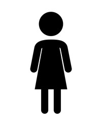 female figure human silhouette vector illustration design