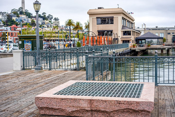 Embarcadero embankment in the central part of the city, San Francisco, California, USA