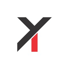 Obraz premium YT logo letter design