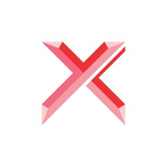 3D YX logo letter