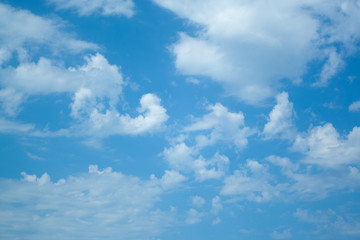 Naklejka na ściany i meble Huge clouds in blue sky