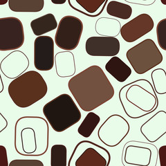 Seamless abstract rounded rectangle geometric pattern, colorful & artistic for graphic design.