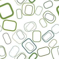 Seamless shape of rounded rectangle, abstract geometric background pattern. Decoration, concept, drawing & wallpaper.