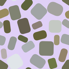Seamless abstract geometric background with shape of rounded rectangle pattern. Decoration, backdrop, drawing & effect.