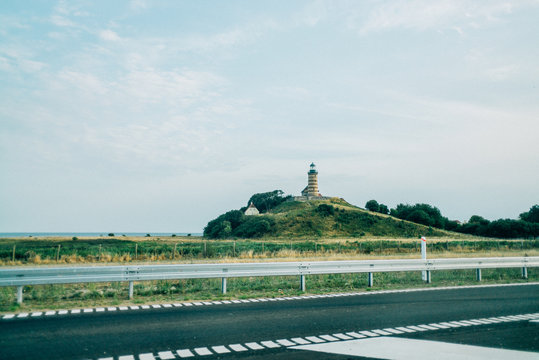 Light-Fire near by Storeb&aelig;lt-Bridge