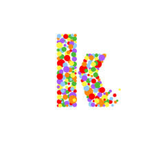 g-letter from colored bubbles. Bubbles design. Vector illustration. - 219171778