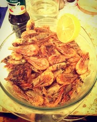 Жареные креветки