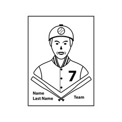 Baseball card icon