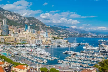 Poster Monaco Monte Carlo city panorama © SvetlanaSF