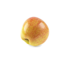 red ripe apple isolated on white background