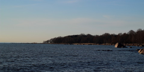 baltic sea coast in lahemaa national park, estonia