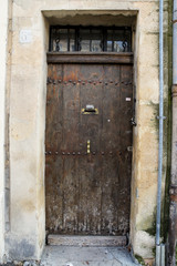 An old wooden door.