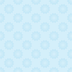 Naklejka premium Snowflake seamless pattern. Fashion graphic background design. Modern stylish abstract texture. Colorful template for prints, textiles, wrapping, wallpaper, website. Vector illustration.