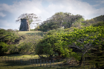 An old sugar mill on an estate in Hanover, Jamaica.